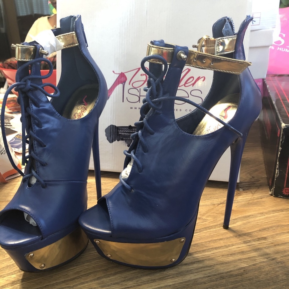 Blue BlaMer Heels